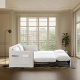 Queen Size Convertible Sofa Bed with Storage and Arm Pillows for Living Room Allen Cozy Haven Store