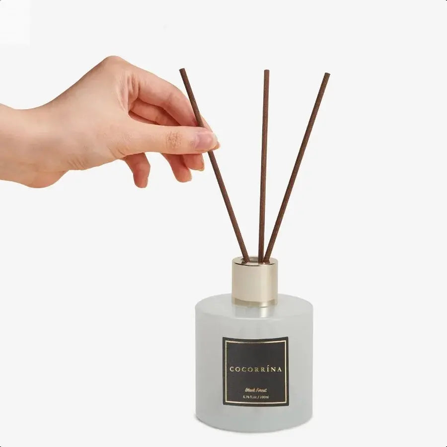 Reed Diffuser Sets 6.7 oz. Black Forest Diffuser with Sticks Home Fragrance Reed Diffuser for Bathroom Shelf Decor Allen Cozy Haven Store