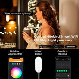 SL2W 16Ft Smart LED Strip Lights - App-Controlled RGB Color Changing Lights Compatible with Alexa and Google Assistant for Bedroom Ambiance-Allen Cozy Haven Store