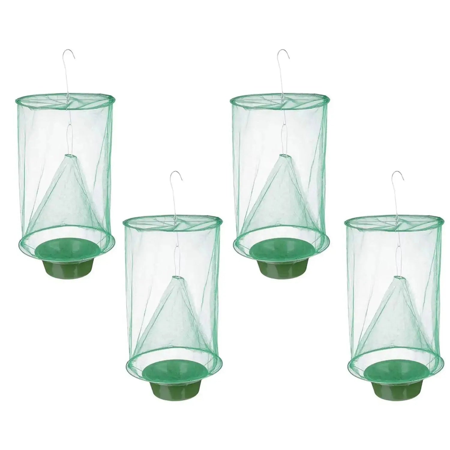Set of 4 Reusable Foldable Outdoor Fly Traps for Agricultural and Garden Use-Allen Cozy Haven Store