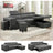 Sofa Couch with Reversible Storage Chaise and More Features Allen Cozy Haven Store
