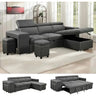 Sofa Couch with Reversible Storage Chaise and More Features Allen Cozy Haven Store