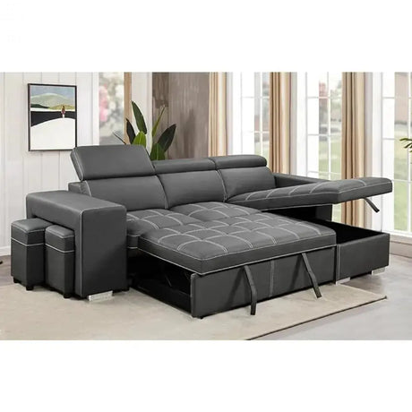 Sofa Couch with Reversible Storage Chaise and More Features Allen Cozy Haven Store