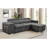 Sofa Couch with Reversible Storage Chaise and More Features Allen Cozy Haven Store