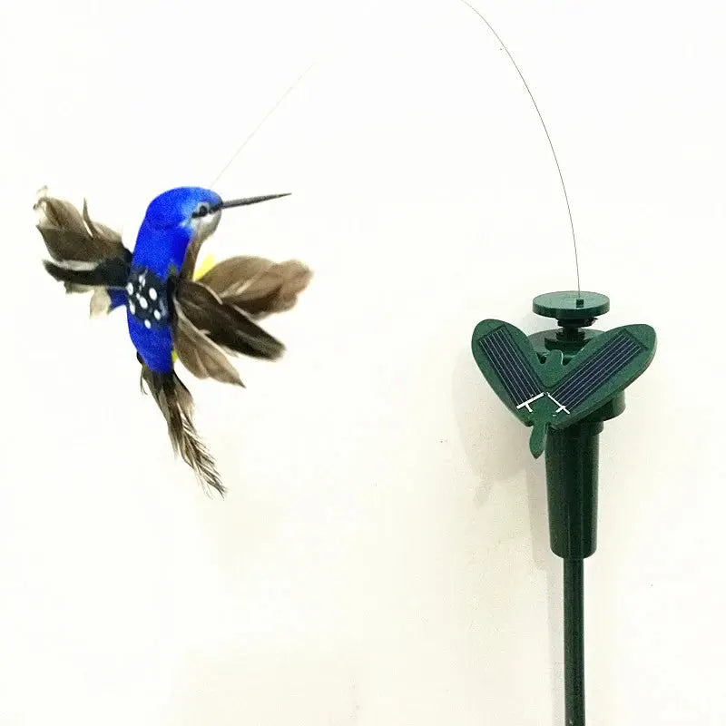 Solar-Powered Garden Stake Decor Featuring Fluttering Butterflies and Hummingbirds-Allen Cozy Haven Store