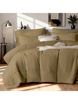 Solid Blue Microfiber Comforter Set Queen - Lightweight, All-Season, 4-Piece Bedding Allen Cozy Haven Store