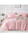 Solid Blue Microfiber Comforter Set Queen - Lightweight, All-Season, 4-Piece Bedding Allen Cozy Haven Store