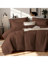 Solid Blue Microfiber Comforter Set Queen - Lightweight, All-Season, 4-Piece Bedding Allen Cozy Haven Store