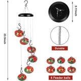 Sophisticated Glass Hummingbird Feeders and Wind Chimes for Outdoor Garden and Backyard Aesthetics-Allen Cozy Haven Store