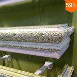 Sophisticated Wooden Window Pelmet Featuring Euro Carve Design for Curtain Valance and Drapery-Allen Cozy Haven Store
