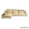 Stylish Genuine Italian Leather Sofa for Living Room - Allen Cozy Haven Store