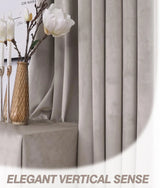 Soundproof Blackout Curtains with Grommets - Cream White Drapes Panels for Living Room and Bedroom, Set of 2, 52 x 120 Inches-Allen Cozy Haven Store