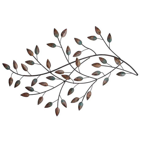 Transitional Multicolor Leaf-Inspired Wall Art-Allen Cozy Haven Store