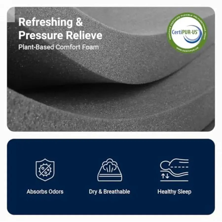 Twin Mattress 5 Inch Twin Size Mattress for Gel Memory Foam Mattresses for Cooling Night Sleep Pressure Relief Fiberglass Free Allen Cozy Haven Store