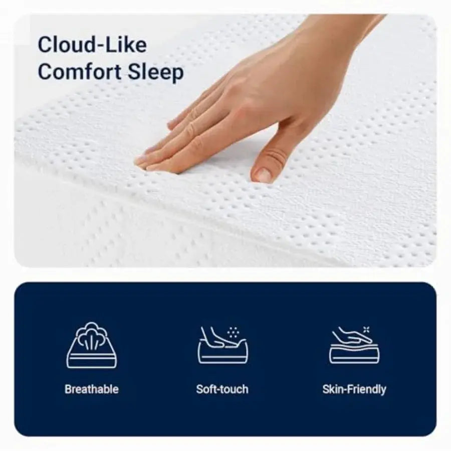 Twin Mattress 5 Inch Twin Size Mattress for Gel Memory Foam Mattresses for Cooling Night Sleep Pressure Relief Fiberglass Free Allen Cozy Haven Store