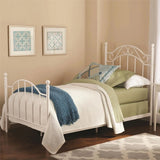 Twin Size White Metal Bed Frame for Bedroom Furniture-Allen Cozy Haven Store