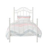 Twin Size White Metal Bed Frame for Bedroom Furniture-Allen Cozy Haven Store