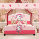 Upholstered Toddler Bed for Girls - Stylish Bedroom Furniture for Children-Allen Cozy Haven Store