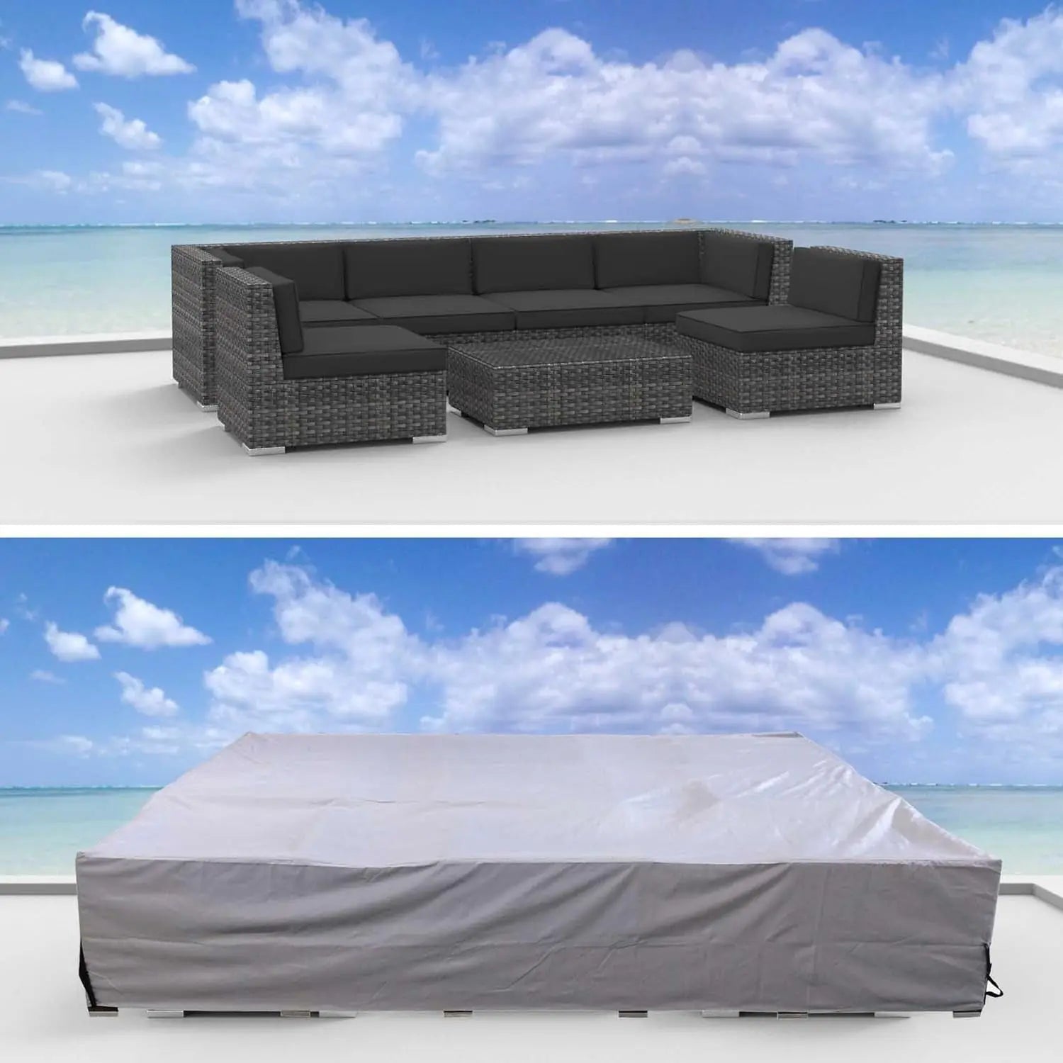 Urban Furnishing Premium Outdoor Patio Furniture Cover (12.0' X 9.0' X 2.3')-Allen Cozy Haven Store
