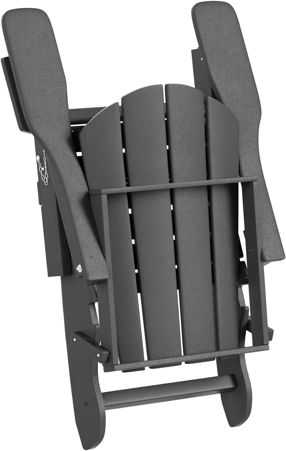 WO Home Furniture Adirondack Chair Outdoor Ottoman Set of 2 PCS Classic Patio Furniture (Gray)-Allen Cozy Haven Store