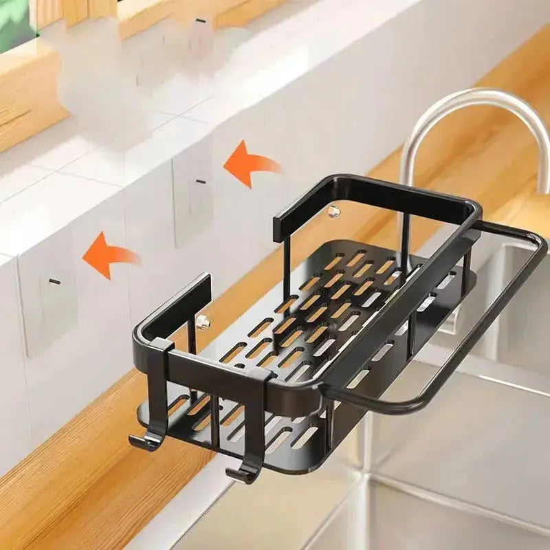 Wall-Mounted Bathroom Shelves - No Holes Needed Allen Cozy Haven Store