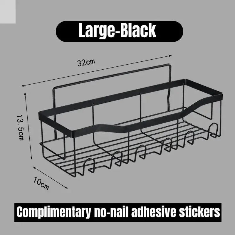 Wall-Mounted Bathroom Shelves - No Holes Needed Allen Cozy Haven Store