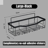 Wall-Mounted Bathroom Shelves - No Holes Needed Allen Cozy Haven Store