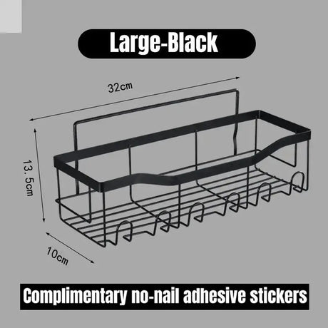 Wall-Mounted Bathroom Shelves - No Holes Needed Allen Cozy Haven Store