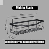 Wall-Mounted Bathroom Shelves - No Holes Needed Allen Cozy Haven Store