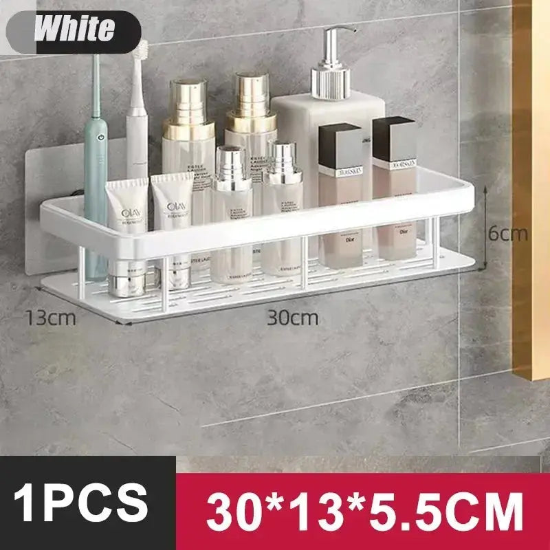 Wall-Mounted Bathroom Shelves - No Holes Needed Allen Cozy Haven Store