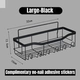Wall-Mounted Bathroom Shelves - No Holes Needed Allen Cozy Haven Store
