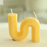 Wave Shaped Decorative Soy Candles Allen Cozy Haven Store