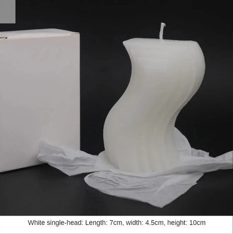 Wave Shaped Decorative Soy Candles Allen Cozy Haven Store