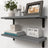 Wood Floating Shelves Set of 2 Farmhouse Style Shelf for Wall Decor  Bedroom Bathroom Storage Shelves Living Room Book Shelves Allen Cozy Haven Store